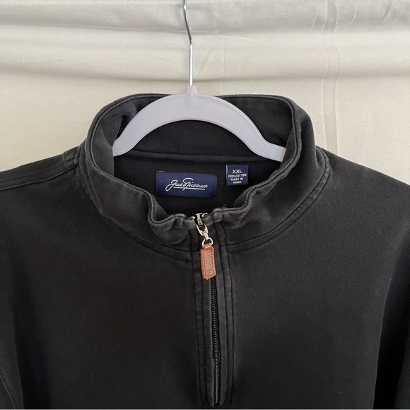 Jack Nicklaus Sportswear 1/4 Zip Long Sleeve Black Sweater Size XXL - Picture 4 of 6